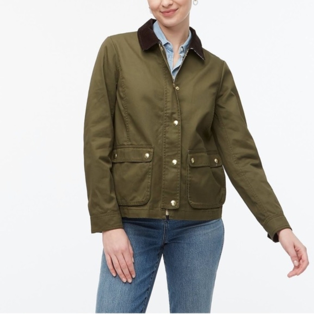 J. Crew Loden Green Orchard Utility Jacket